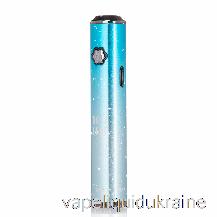 Vape Ukraine DAZZLEAF SQUARii Bottom Twist 510 Battery Sky Blue Splatter